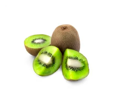 Kiwi isolated on white background Stock Photos