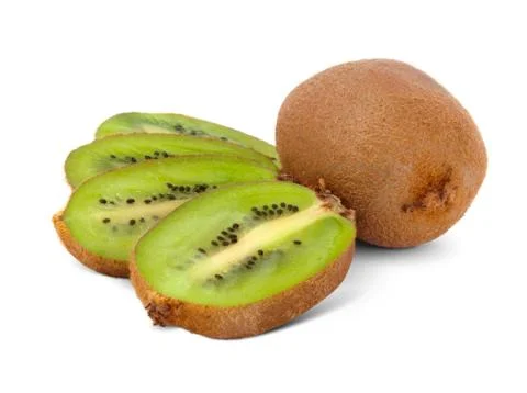 Kiwi isolated on white Stock Photos
