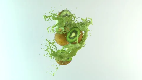 Kiwi juice Stock Footage 132354810