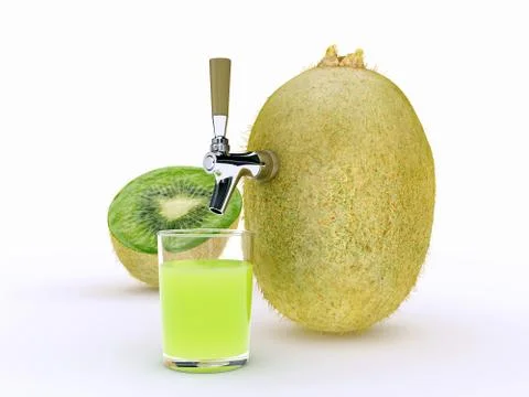 Kiwi juice Stock Illustration