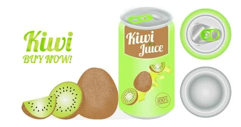A Kiwi Juice Stock Illustration