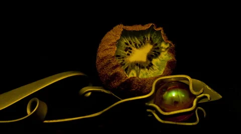 Kiwi kiwifruit 10 seconds rev 2 Timelapse HD Stock Footage