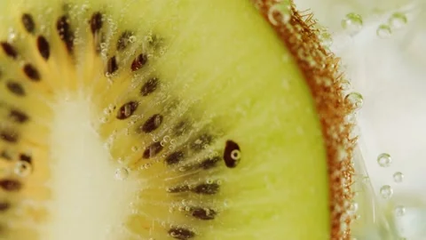 Kiwi lemonade macro Stock Footage 229427680