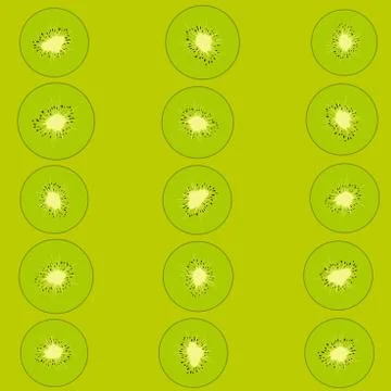 Kiwi pattern Illustrazione stock