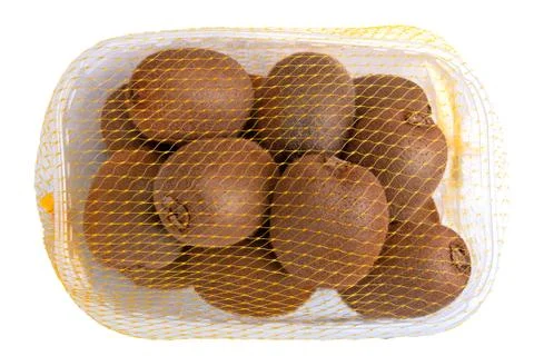 Kiwi in plastic box Stock Photos