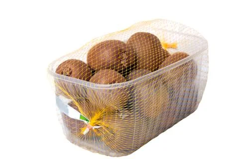 Kiwi in plastic box Stock Photos