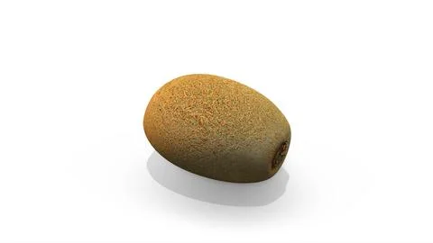 Kiwi Rotation on a White Background Stock Illustration