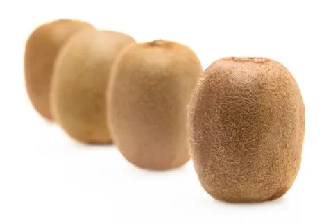 Kiwi in row Foto stock