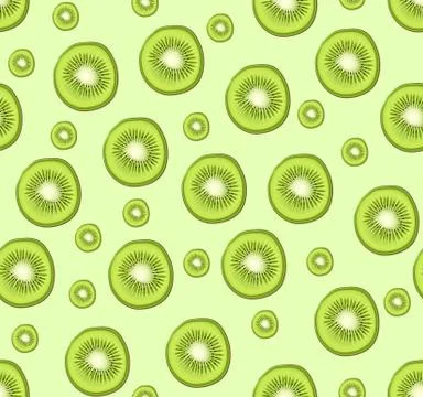 Kiwi seamless Stock Illustration