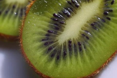 Kiwi in a section Foto stock