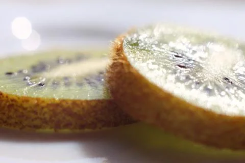 Kiwi in a section Foto stock