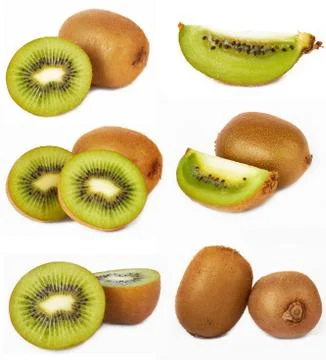 Kiwi set Stock Photos