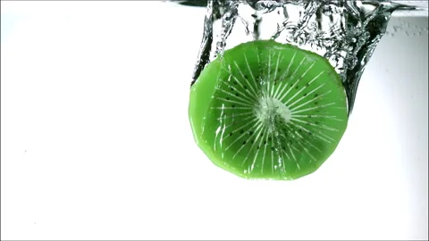 Kiwi slice Stock Footage 141948587