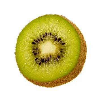 Kiwi slice isolated Stock Photos