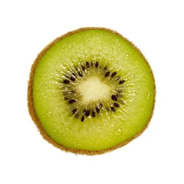 Kiwi slice isolated Stock Photos