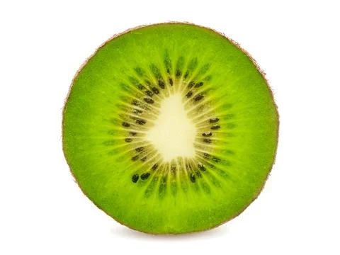 Kiwi slice isolated Stock-Fotos