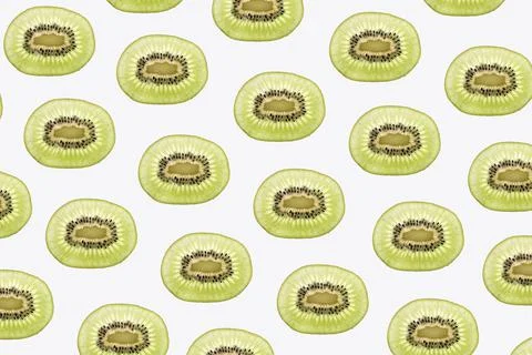 Kiwi slices pattern 스톡 사진