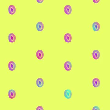 Kiwi slices pattern in vibrant gradient holographic neon colors. Concept art Stock Photos