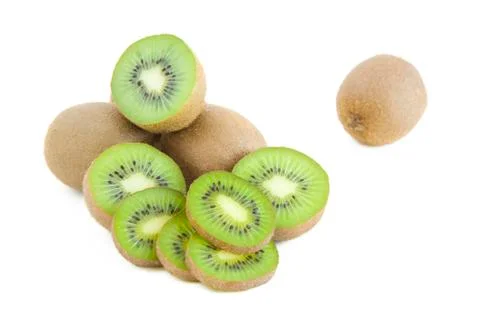 Kiwi slices Stock Photos