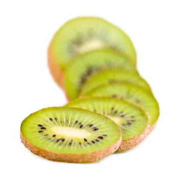 Kiwi slices Stock Photos