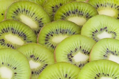 Kiwi slices Stock Photos