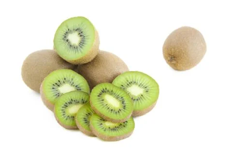Kiwi slices Stock Photos