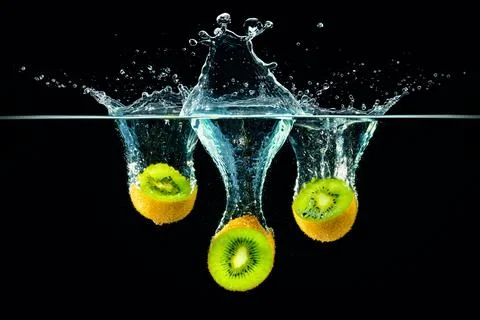 Kiwi slices 스톡 사진