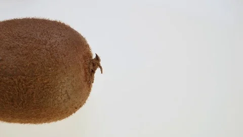 Kiwi slide Inside White Background Stock Footage 73519182