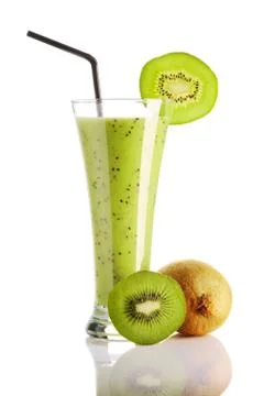 Kiwi smoothie Stock Photos