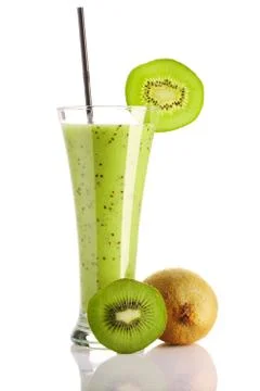 Kiwi smoothie Stock Photos