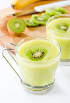 Kiwi smoothie Stock Photos