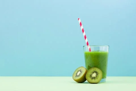 Kiwi smoothie Stock Photos