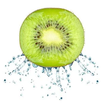 Kiwi splash Stock Photos