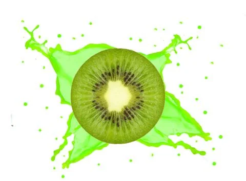 Kiwi splash Stock Photos