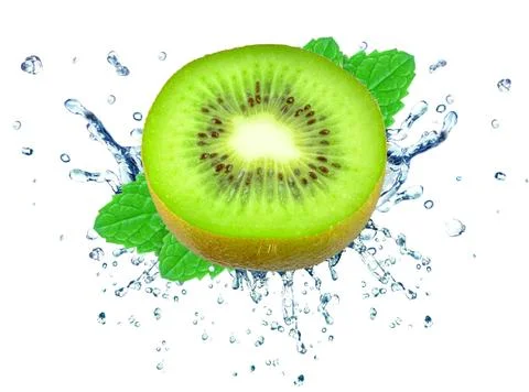 Kiwi splash Stock Photos