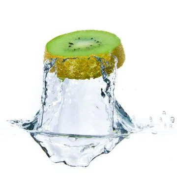 Kiwi splashing Stock Photos