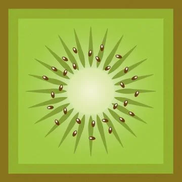 Kiwi surface Stock Illustration