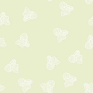 Kiwi sweet line seamless pattern Stock Illustration