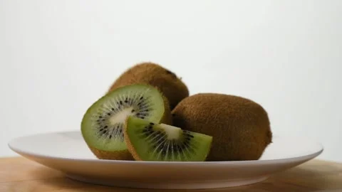 Kiwi on the table. Stock Footage 168921251