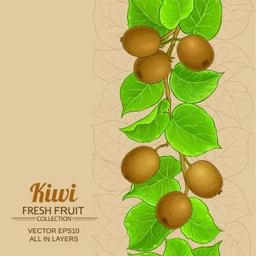Kiwi vector background Stock Illustration