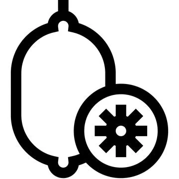 Kiwi Vector Icon Design Illustration Stock Illustration