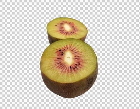 Kiwi on white background-05 Stock Photos