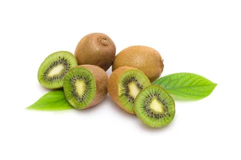 Kiwi on white background. Composition of kiwi on white background. Foto stock