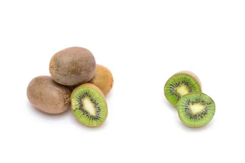 Kiwi on white background. Composition of kiwi on white background. Foto stock