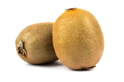 Kiwi on white background Stock Photos