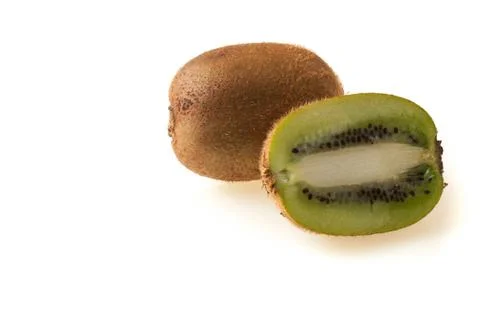 Kiwi on white background Stock Photos