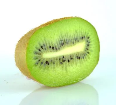 Kiwi on a white background Stock Photos