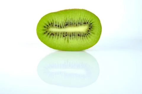 Kiwi on a white background Stock Photos