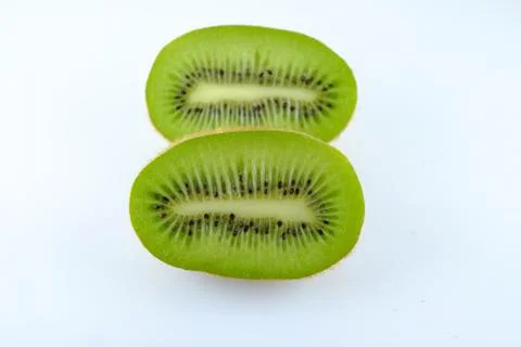 Kiwi on a white background Stock Photos