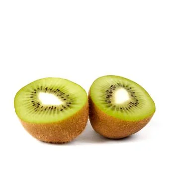Kiwi on a white background Stock Photos